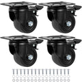 Finnhomy 3 Inch Caster Wheels Set of 4 Heavy Duty Low Profile