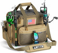 Ghosthorn Fishing Tackle Bag with Rod Holder - Large Tactical Tackle