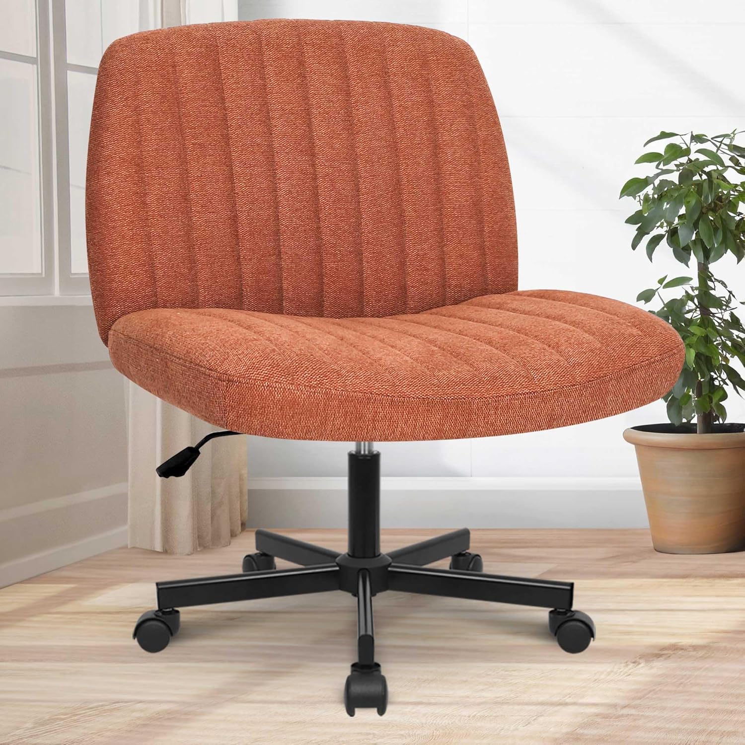 Comfy Criss Cross Office Chair Brown