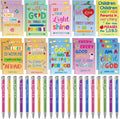 Christian Bible Verse Notebooks and Pens Set - Motivational 40pc