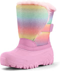 K KomForme Waterproof Girls Snow Boots for Warm Winter Fun