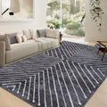Area Rug 9x12 Living Room Rug Non Slip Modern Geometric - Low Pile
