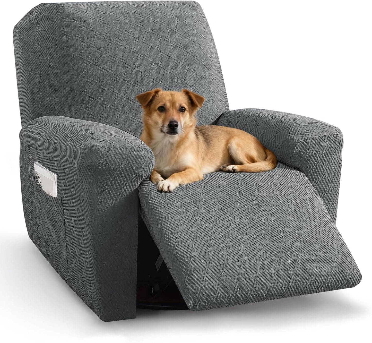 XINEAGE Recliner Chair Covers 4 Pieces for Ultimate Protection