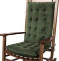 Plush Velvet Green Chair Cushion Set - 2 Pieces