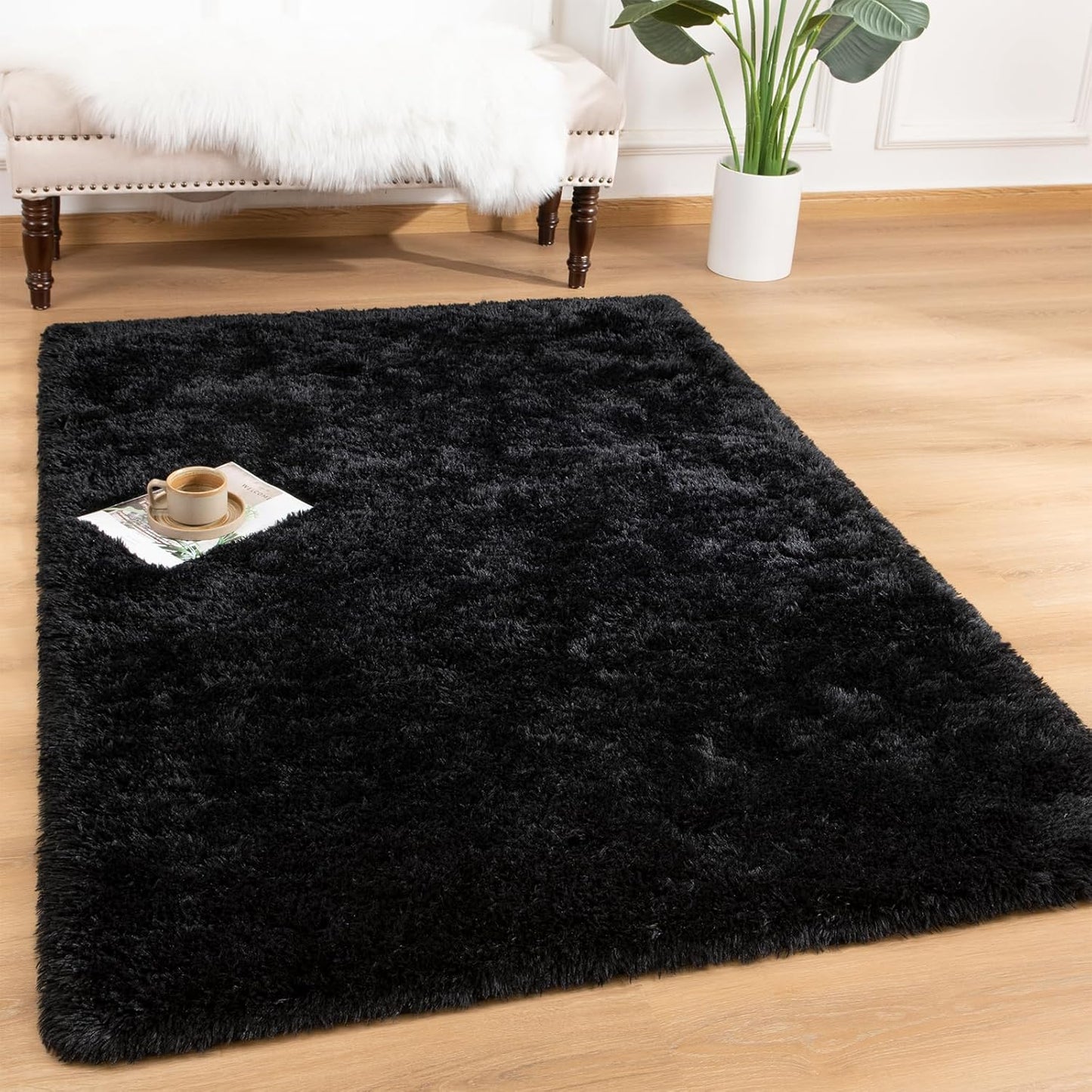 Andecor Soft Fluffy Bedroom Rugs for Kids and Living Room