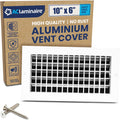 10 in x 6 in Duct Hole Aluminum Single Deflection Air Supply Register