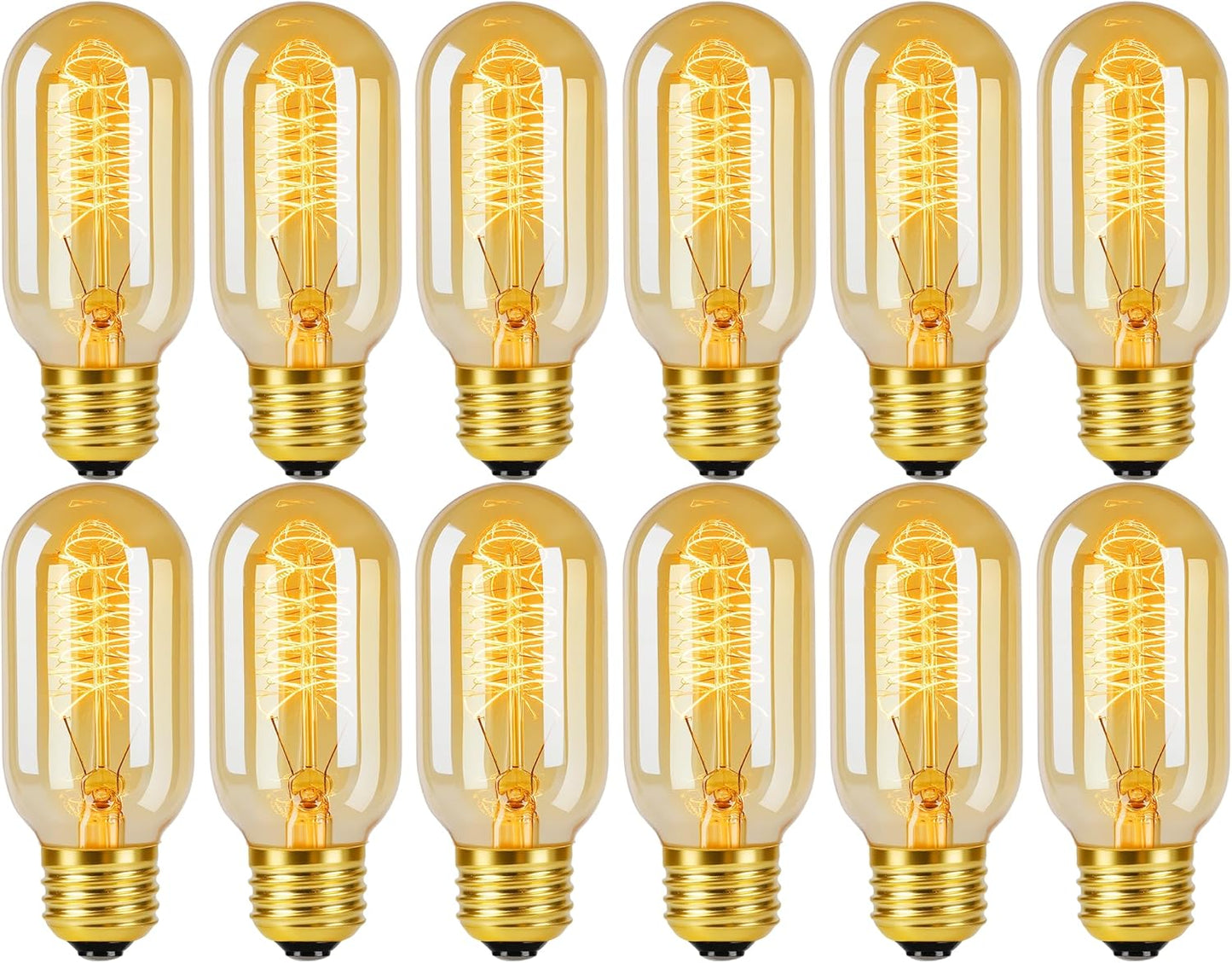 Vintage Edison Light Bulbs 60W Dimmable for Cozy Ambiance