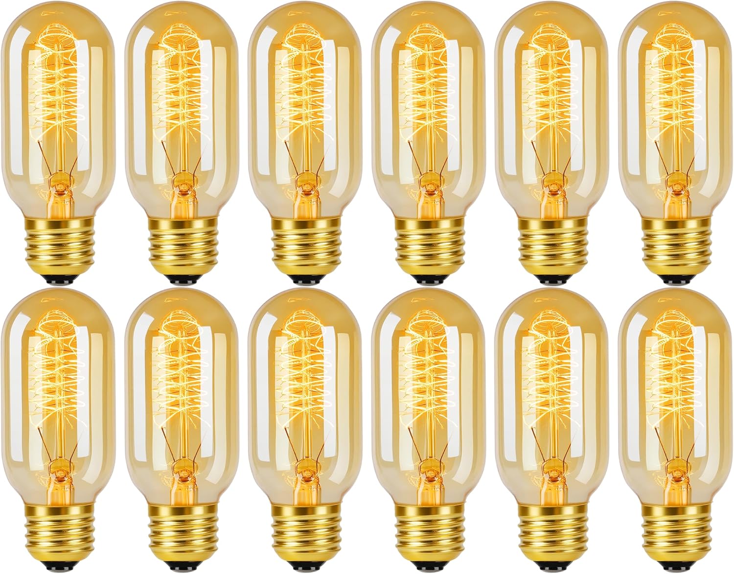 Vintage Edison Light Bulbs 60W Dimmable for Cozy Ambiance