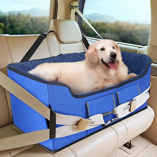 INFANZIA Dog Booster Car Seat for Large Dogs with Safety Leash