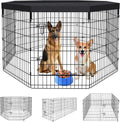Peekaboo Pet Playpen Dog Fence Foldable 8-Panel 36in - Versatile Play