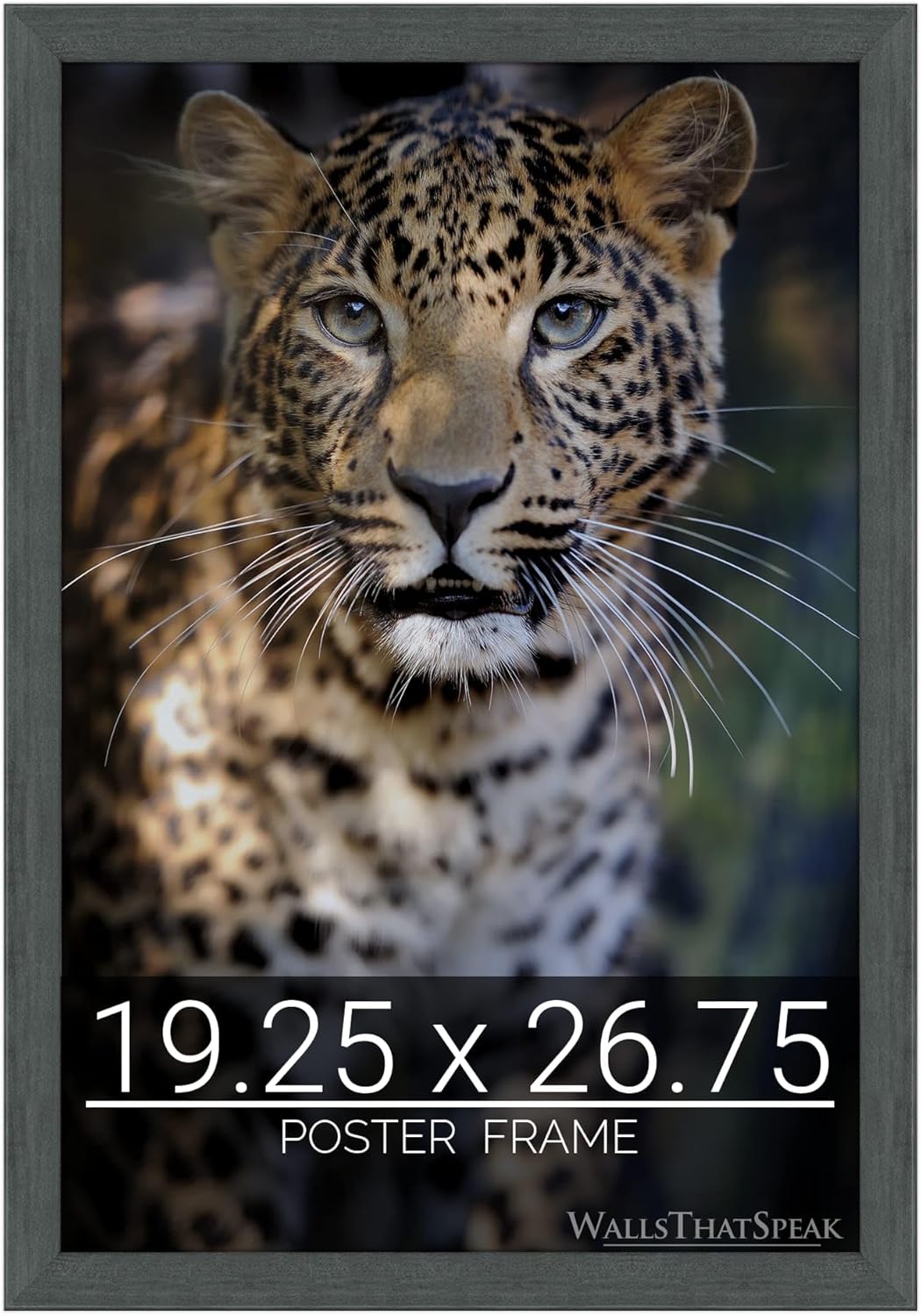 Slate Gray Picture Frame for Puzzles, Posters, and Photos
