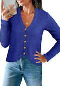 Women's Stylish V Neck Cardigan Sweater from Saodimallsu