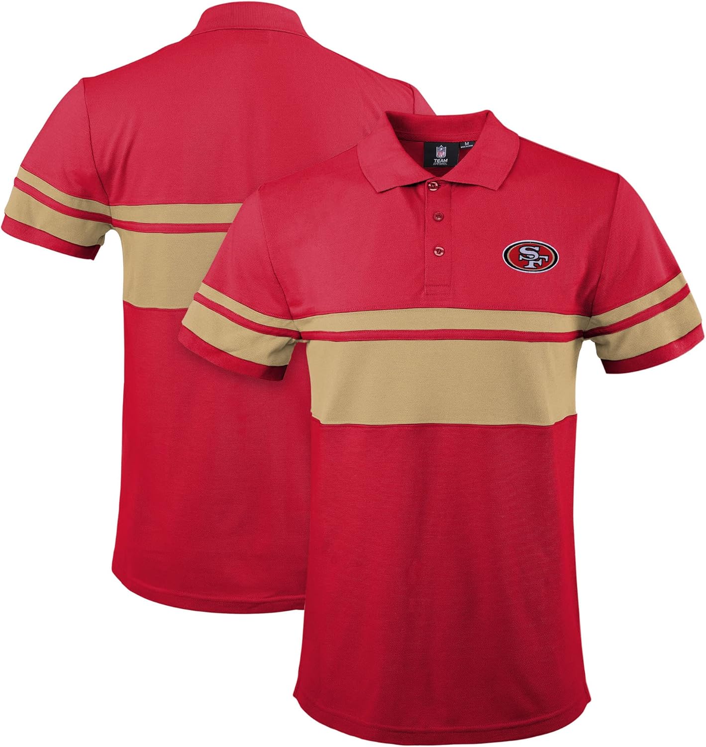 FOCO NFL Football Team Color Chest Stripe Men's Polo Shirt Review