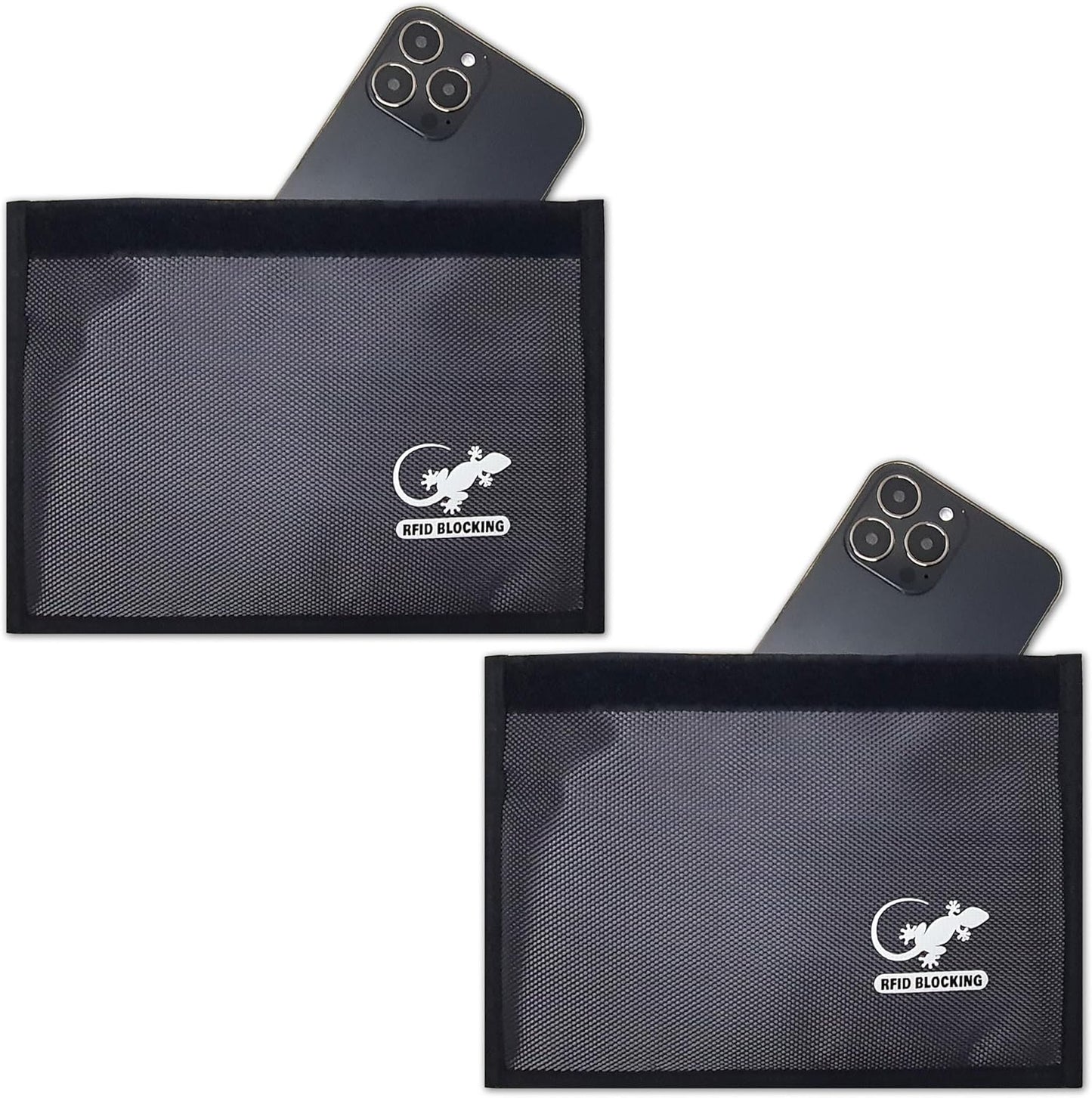 Two Faraday Bags for Anti-Tracking GPS RFID Signal Blocking