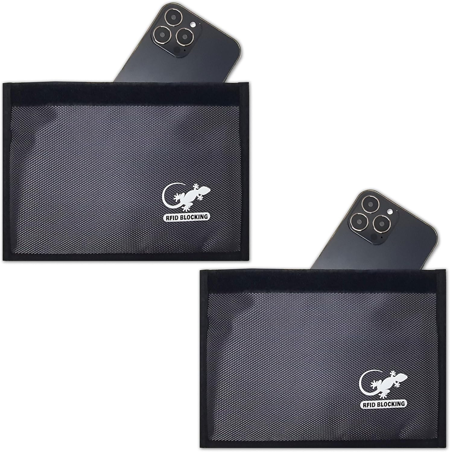Two Faraday Bags for Anti-Tracking GPS RFID Signal Blocking