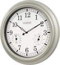 La Crosse Technology WT-3181PL-Q 18in Quartz Indoor/Outdoor Wall Clock