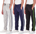 Boys Mesh Open Bottom Active Sweatpants 3-Pack - Breathable