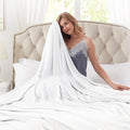 Cooling Blanket 100% Rayon from Bamboo - Ultra-Cool Lightweight