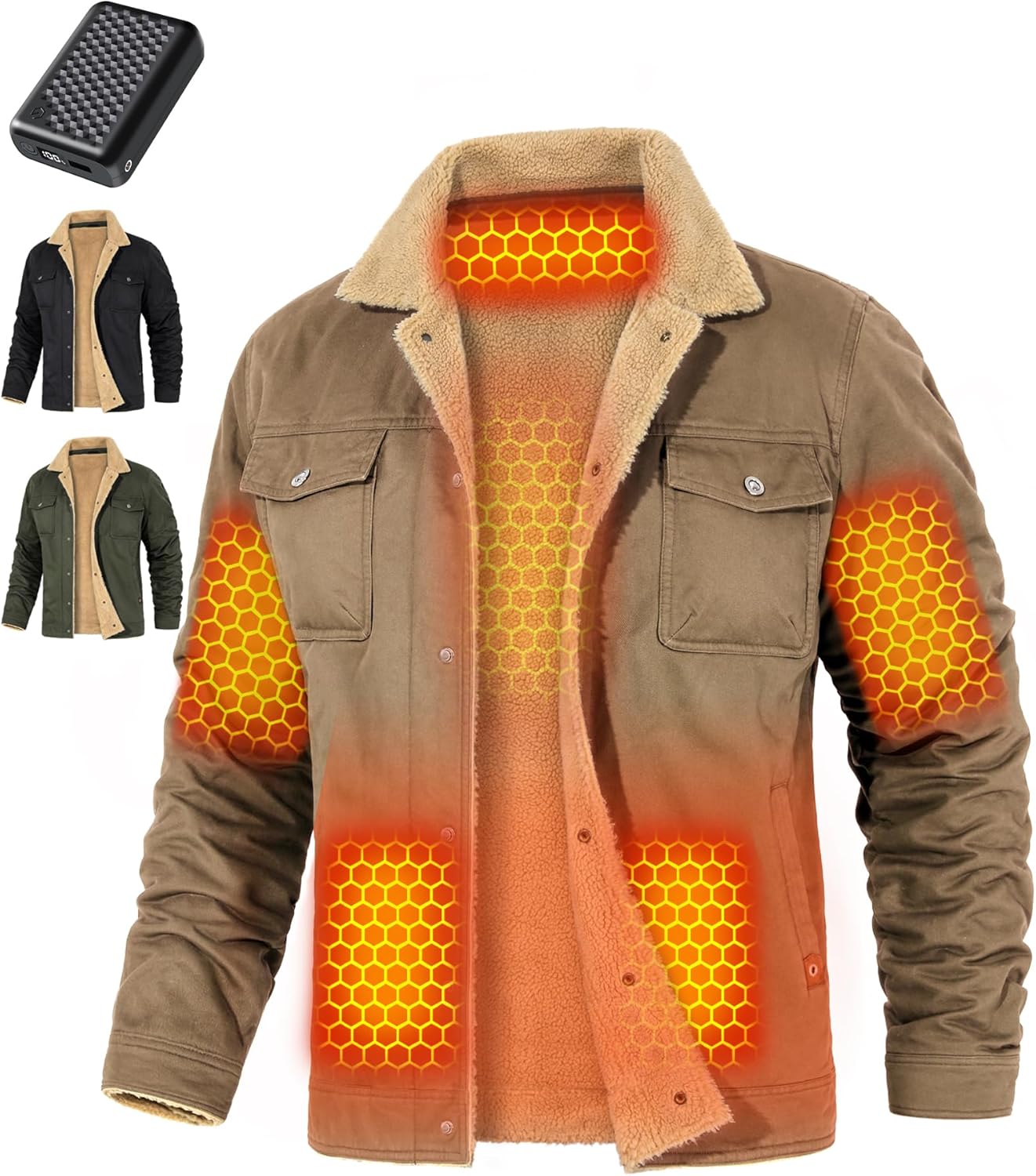 Wulcea Graphene Heated Jacket - Fast Charge for Endless Warmth