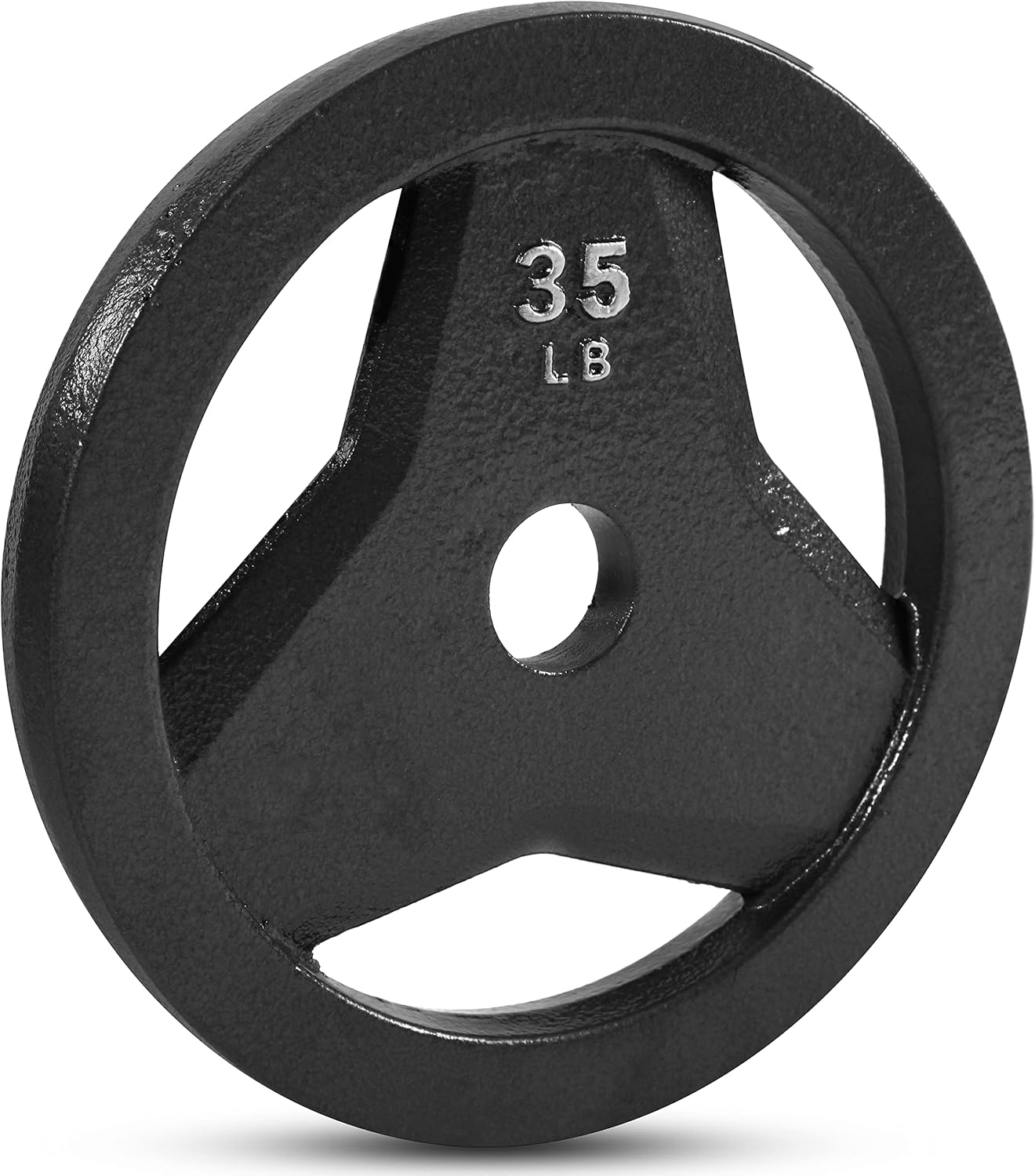 JFIT Olympic 2in Cast Iron Grip Plates for Strength Training