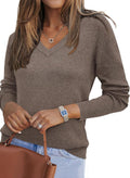 Arach&Cloz Women's Wool Blend Fall Sweaters - Comfortable Lightweight