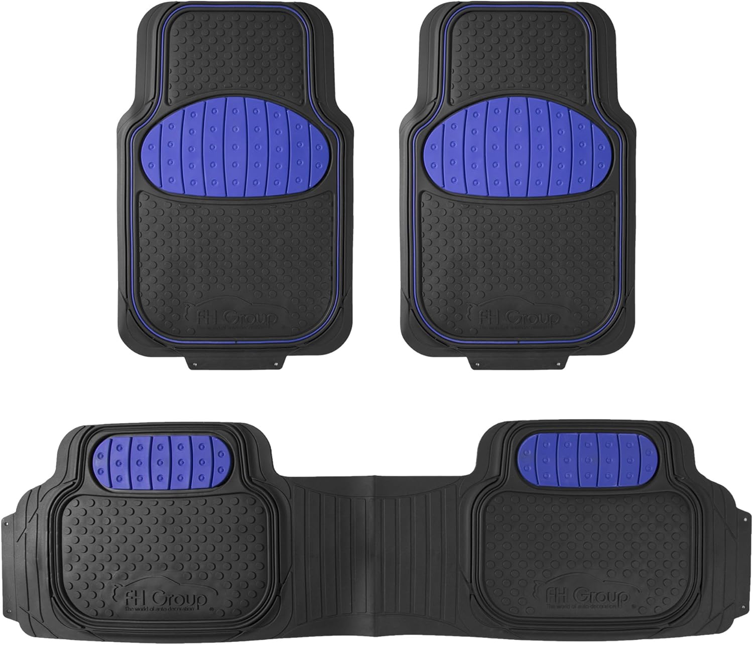 FH Group Heavy-Duty Rubber Car Floor Mats for All Vehicles