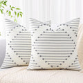 Mecatny Boho Outdoor Throw Pillow Covers 20X20 Set of 2
