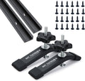 Aluminum 2pk 48 in T-Track with Hold-Down Clamps - Durable Shop Jig