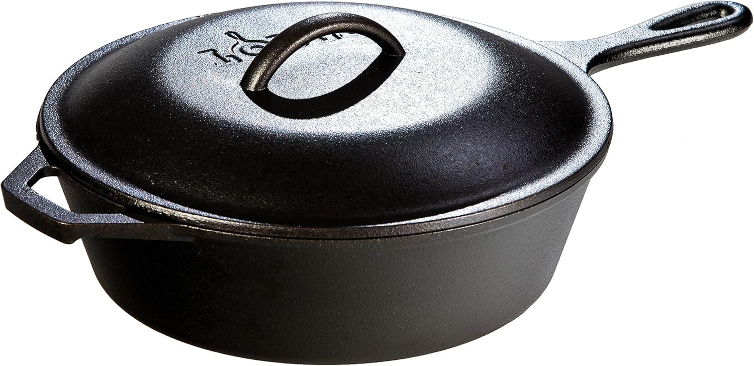 Lodge 3 Quart Pre-Seasoned Cast Iron Deep Skillet with Lid Review