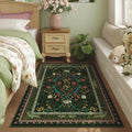 Vintage Floral Botanical Area Rug for Bedroom and Kitchen