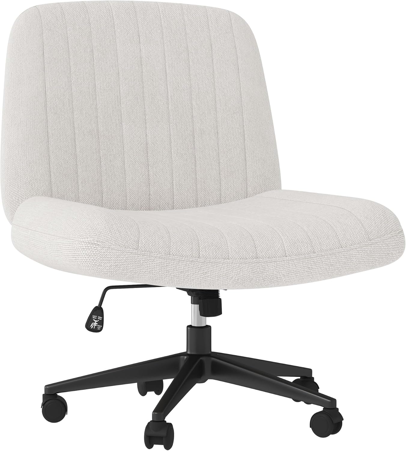 Shintenchi Criss Cross Chair: Stylish Armless Swivel Seating