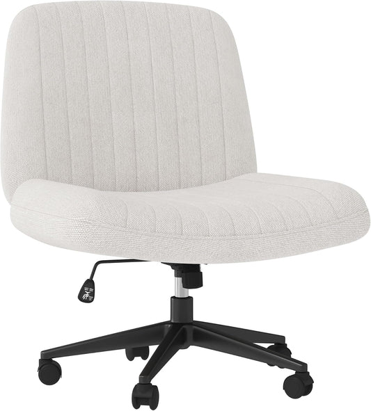 Shintenchi Criss Cross Chair: Stylish Armless Swivel Seating