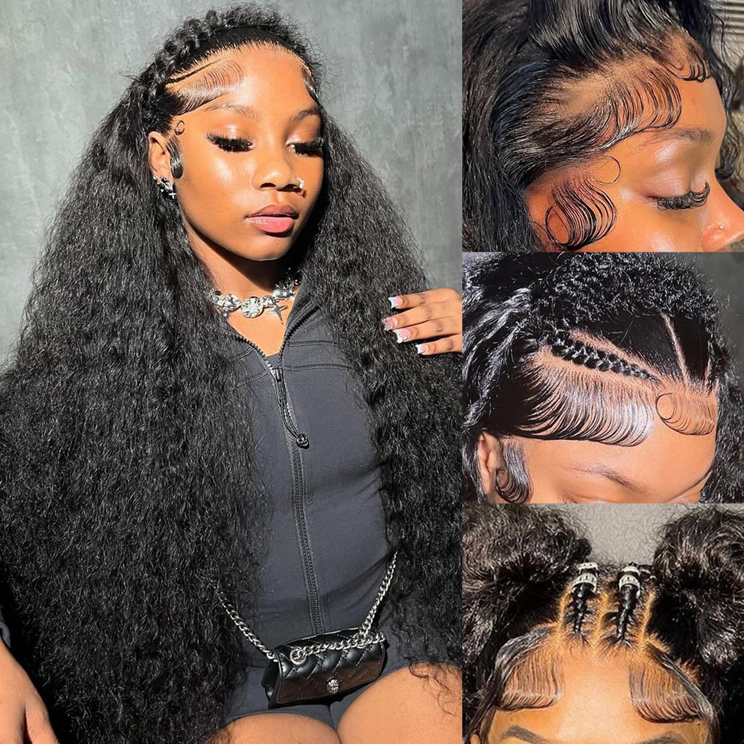 30 Inch Deep Wave Lace Front Wigs Human Hair for All Styles