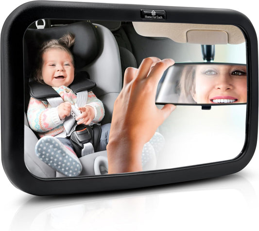 Clear View Baby Car Mirror - Keep Eye on Baby!