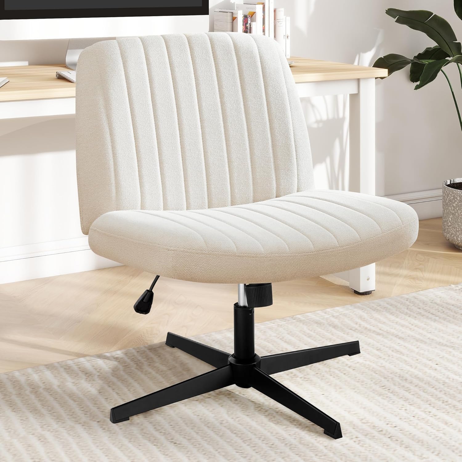 DUMOS Wide Seat Swivel Office Chair