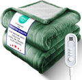 Electric Heated Blanket Twin - UltraCozy Flannel & Sherpa