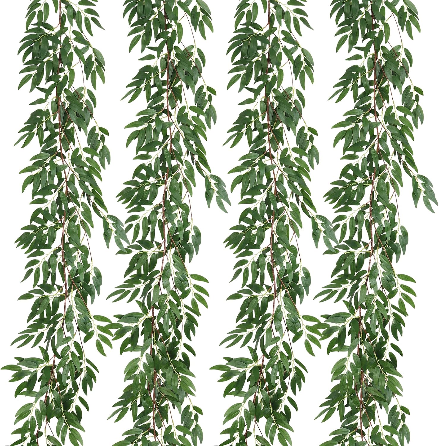 Artificial Willow Leaves Vine Twigs for Wedding and Party Decor