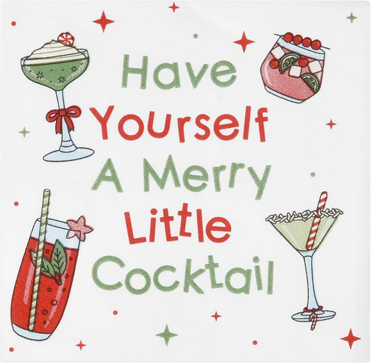 100 Count Funny Christmas Beverage Napkins by Gift Boutique