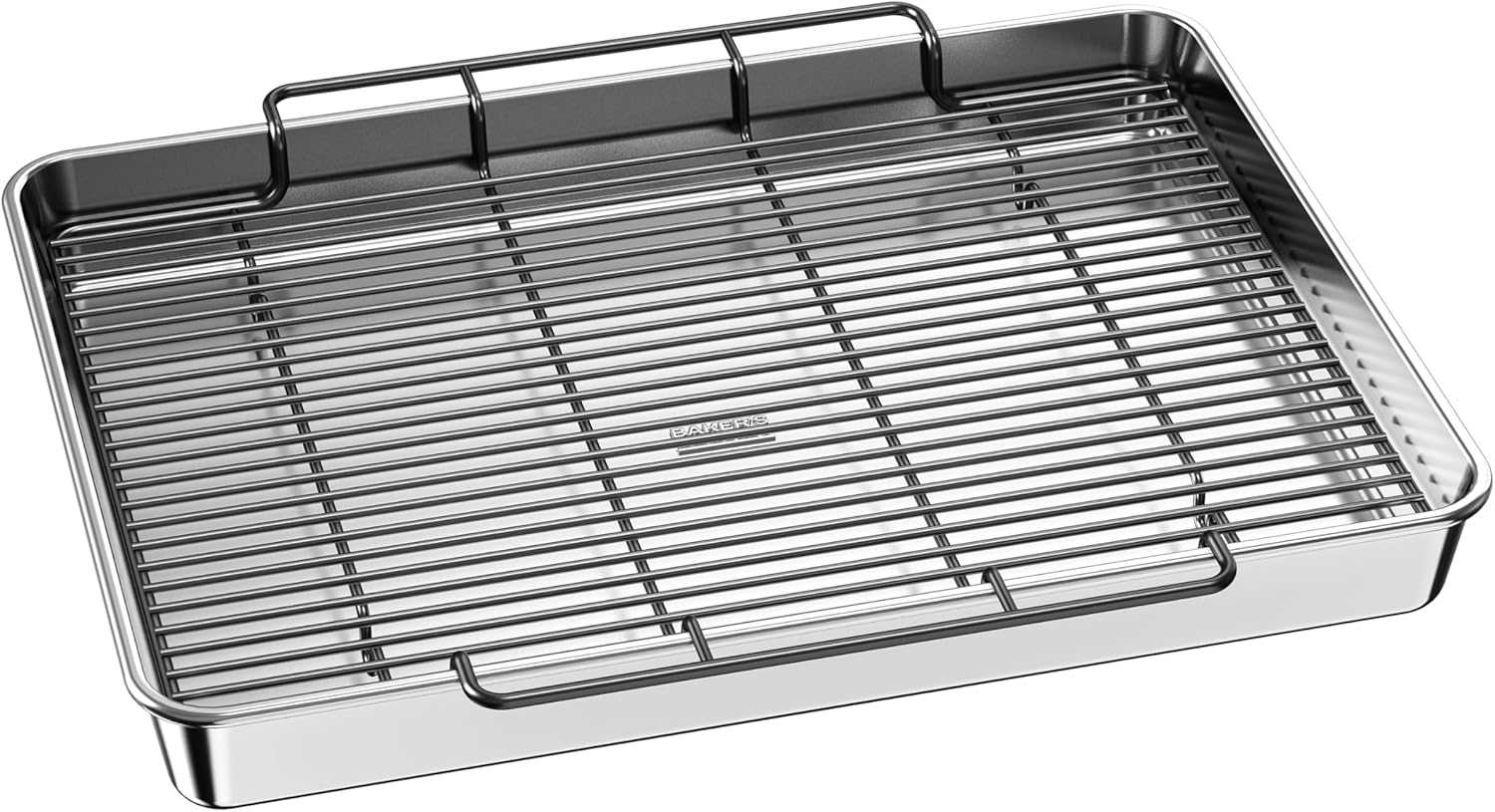 Baker's Secret Non-Toxic Large Roasting Pan 18in with Rack