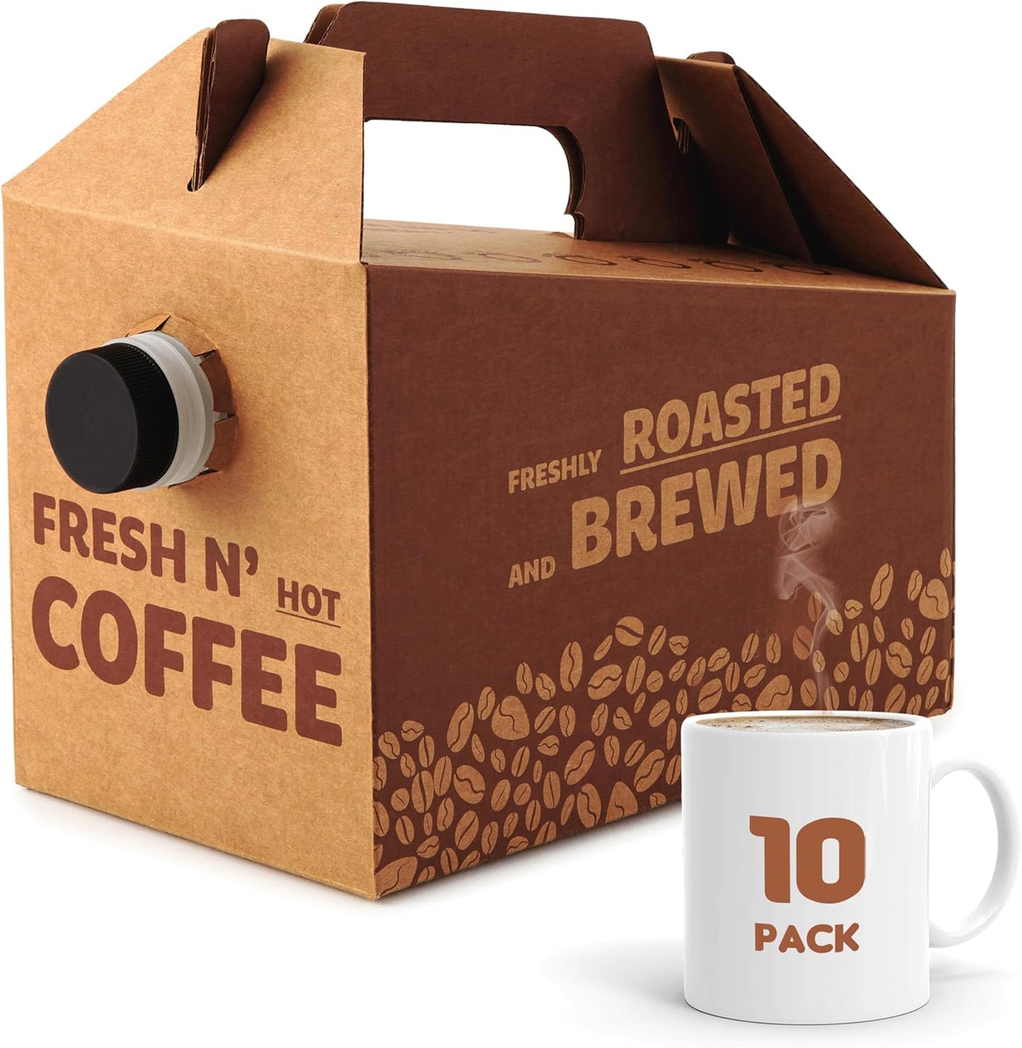 96 oz Disposable Coffee Box Dispensers for Hot and Cold Beverages