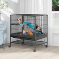 YITAHOME Metal 2-Tiers Small Animal Cage - Spacious Critter Habitat