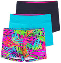 Layla Girls Dance Shorts 3 Pack - Soft Stretch Gymnastics Basics