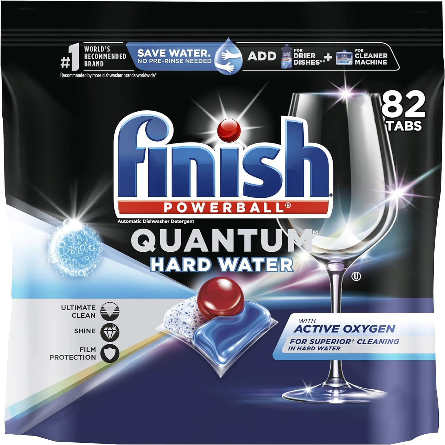 Finish Quantum Hard Water 82 ct for Superior Cleaning Power