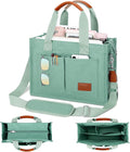 Canvas Tote Bag for Women Large Beige with Zipper and Pockets