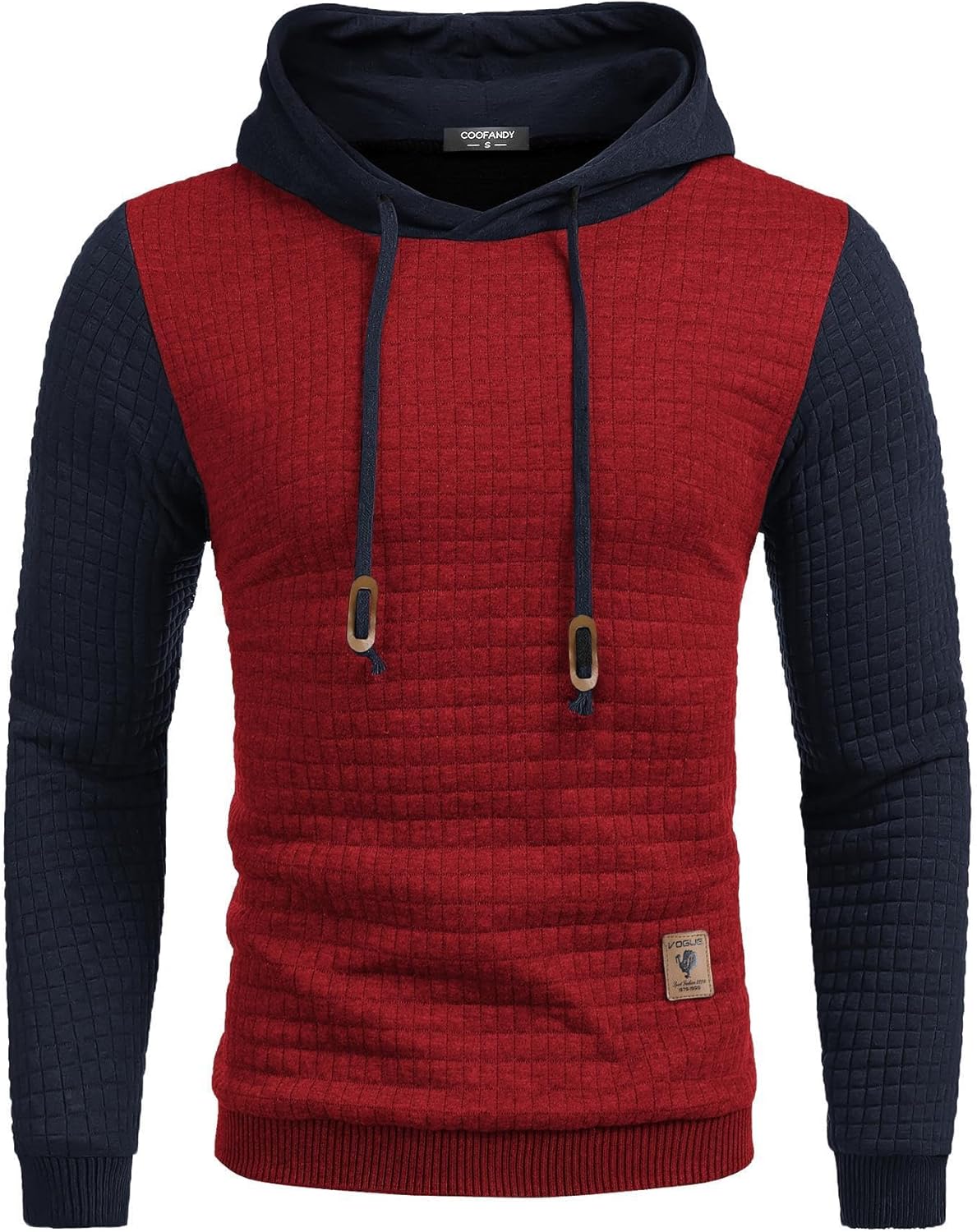 COOFANDY Mens Hooded Sweatshirt Casual Long Sleeve Pullover