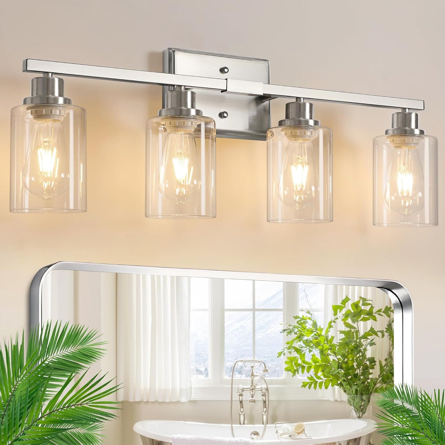 Ascher Bathroom Light Fixtures for Modern Vanity Lighting Needs