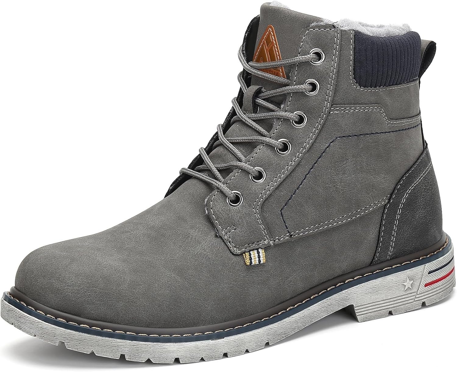Mishansha Men's Waterproof Insulated Winter Snow Boots for Hiking