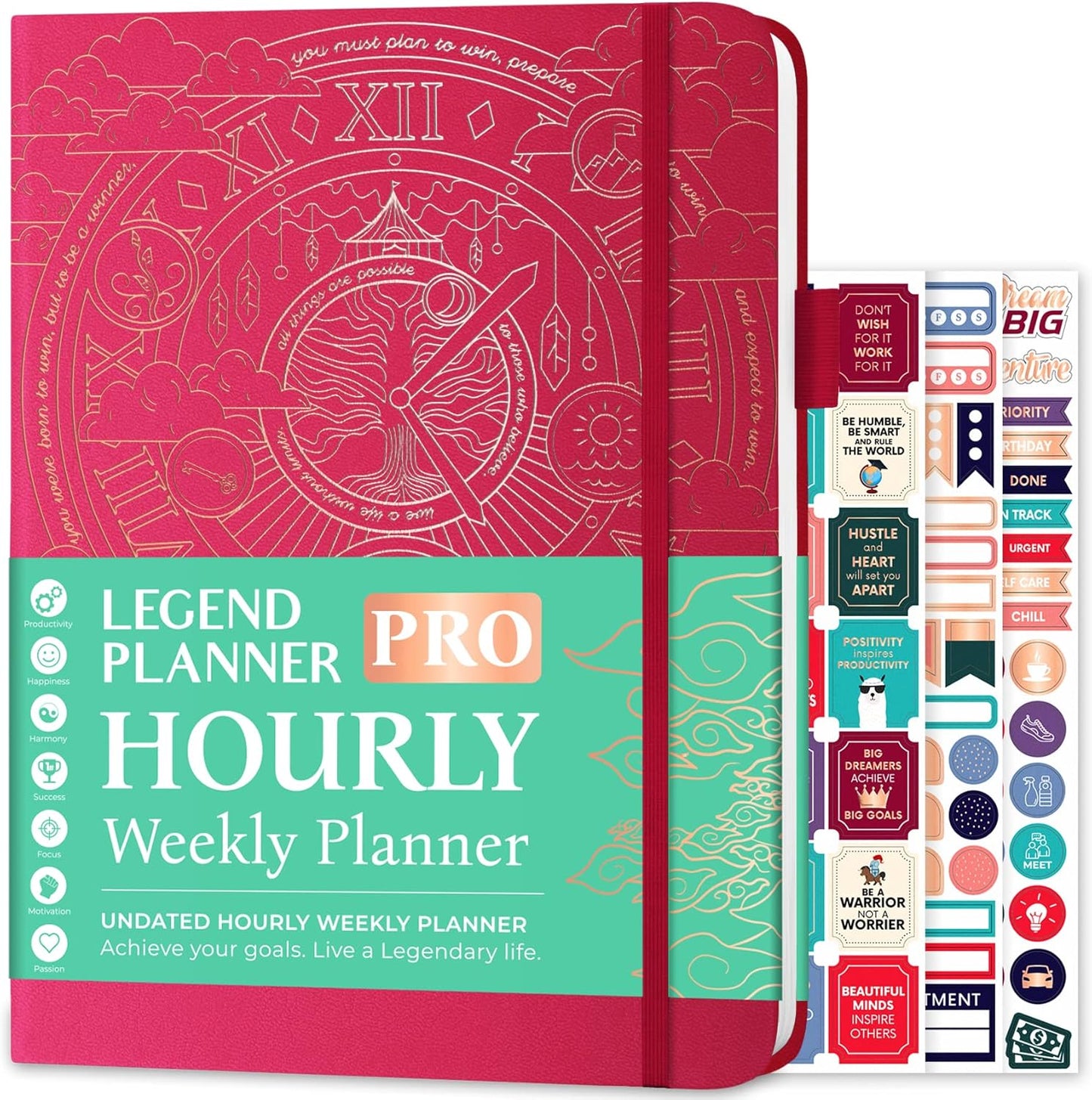 Legend Planner PRO Hourly Schedule - A4 Daily Organizer