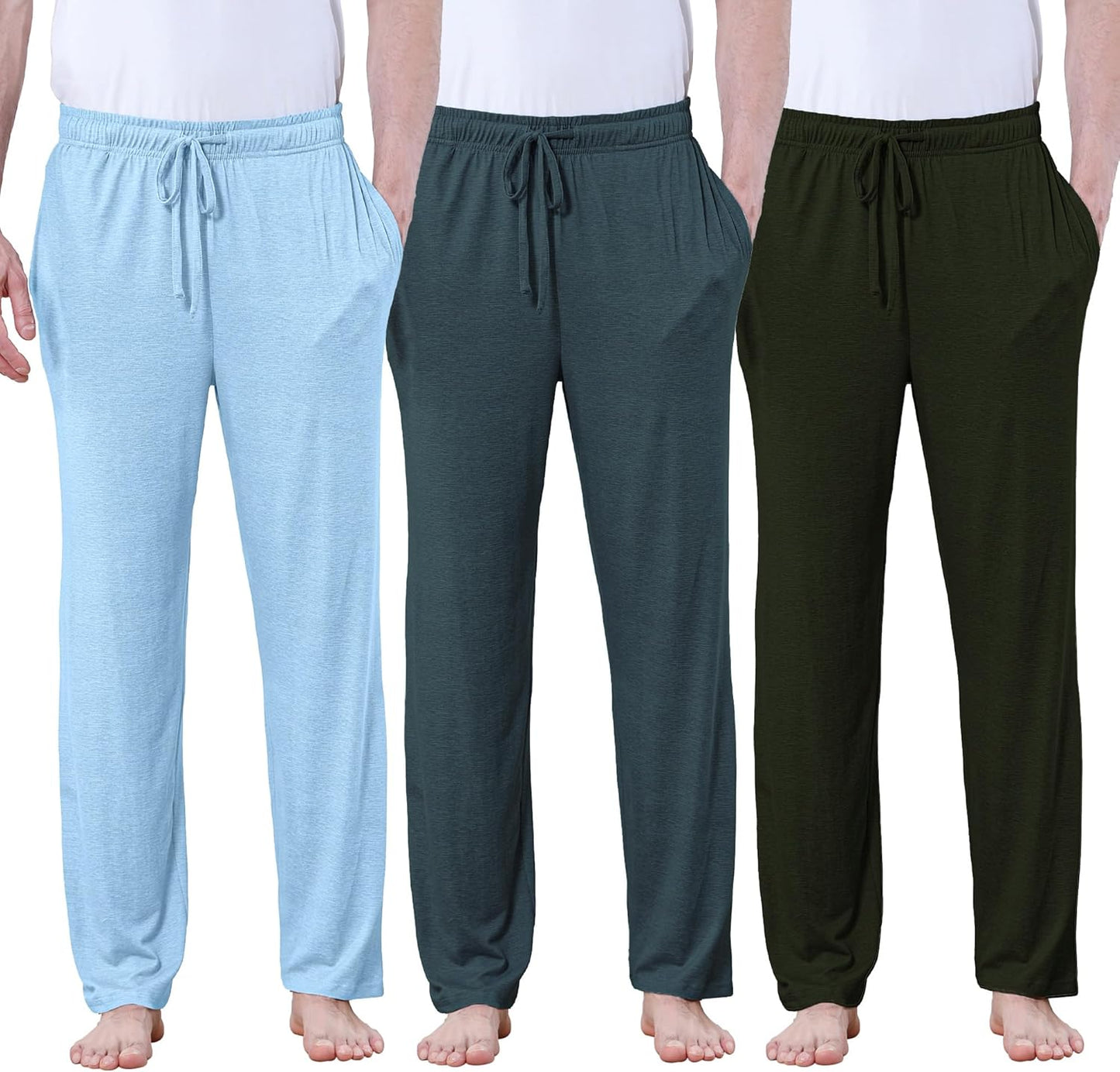 DITOK Men's Lightweight Pajama Pants for All-Season Comfort