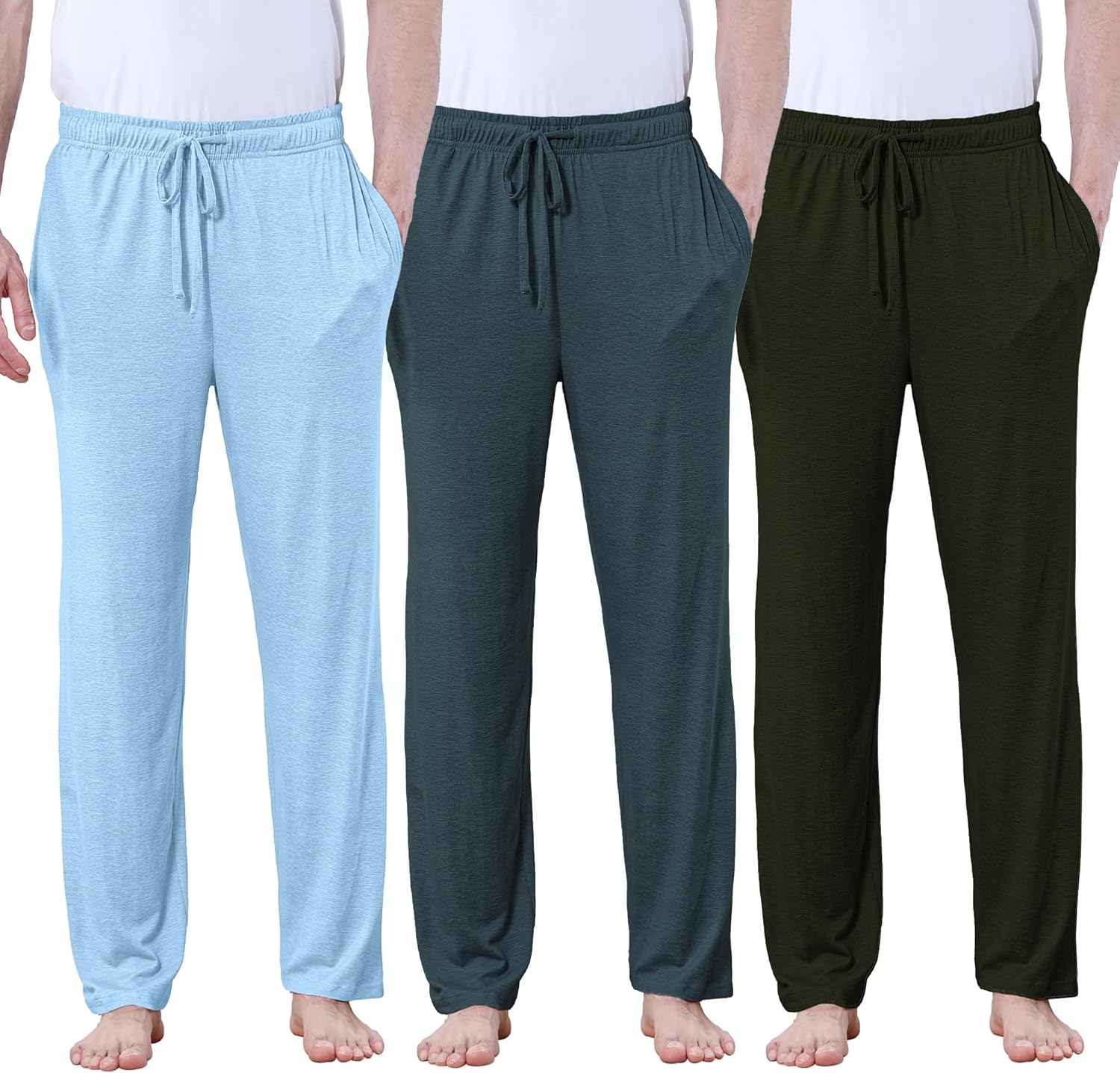 DITOK Men's Lightweight Pajama Pants for All-Season Comfort